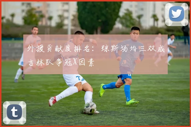 外援贡献度排名：琼斯场均三双成吉林队争冠X因素